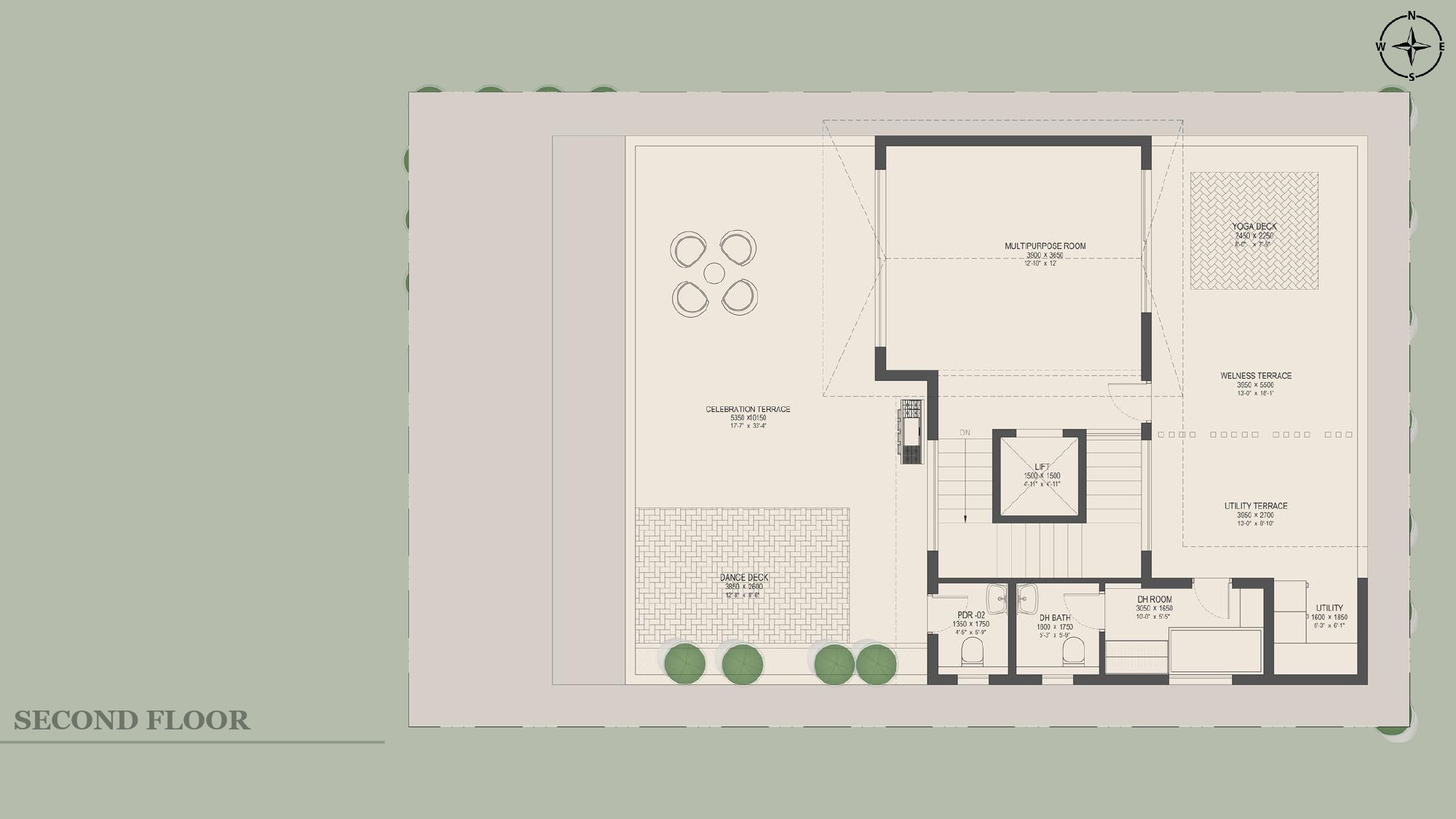 4 BHK Floor Plan